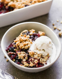 triple berry crisp